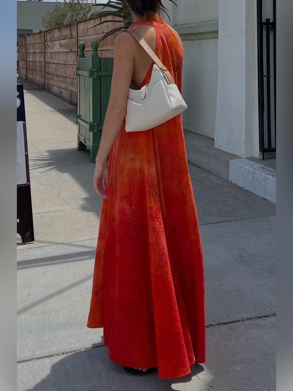 Organic Handmade Tie Dyed Kaftan Maxi Dress - Picture 2 of 7